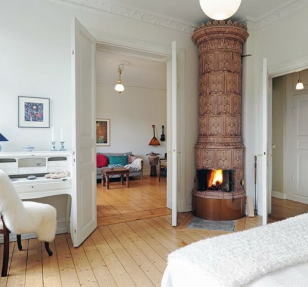 Skandinavische Kamine - klassische und moderne Vorschläge