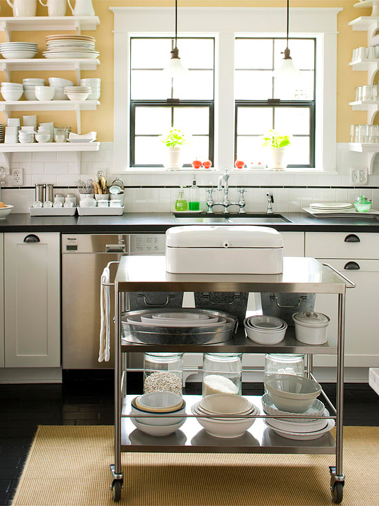 Kücheninsel Ideen für den kleinen Raum passend