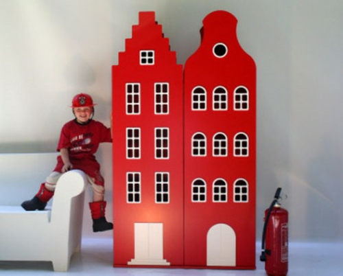 Ungewöhnliche Kinder Betten und Schränke aus Holland