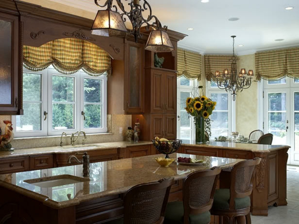 Küchengardinen - 18 Design Ideen für ein gemütliches Ambiente
