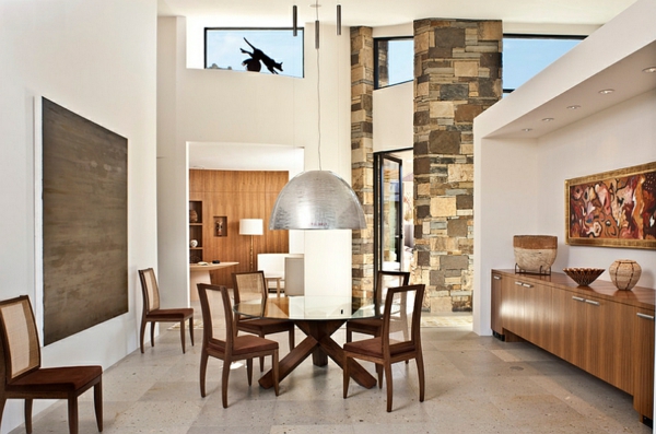 Große Pendelleuchten im Esszimmer - moderne Hängelampen