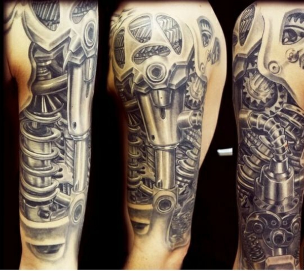 biomechanik tattoo arm und schulter tattoos
