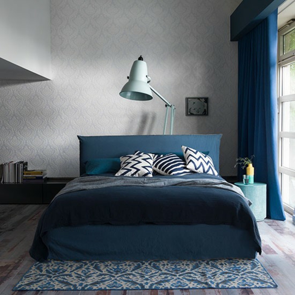 Nette 34+ Königsblaue Und Graue Wohnzimmerideen / Kniesocken aus Wolle