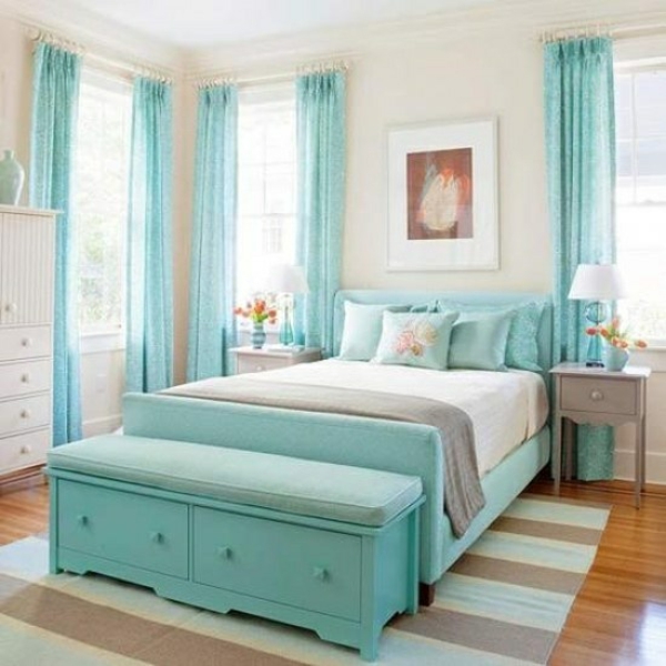 Farbideen Schlafzimmer - einflußreiche Farben und Dekoration