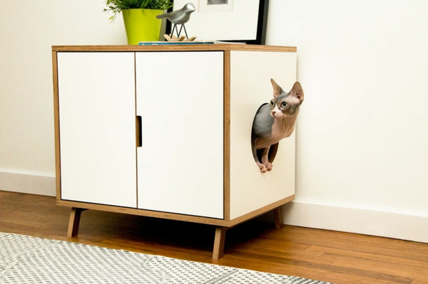 Katzenmöbel Design - lustige, kreative Katzenverstecke