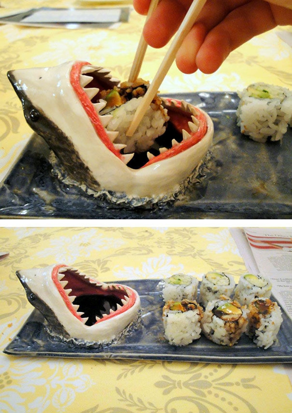 außergewöhnliche geschenke für freunde haifisch sushi