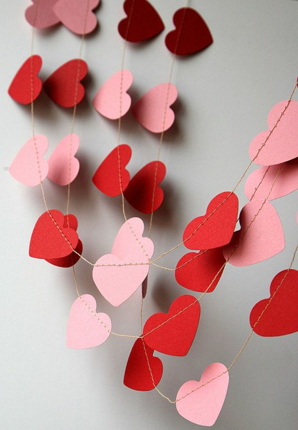 Basteln zum Valentinstag - liebevolle DIY Projekte fürs Zuhause
