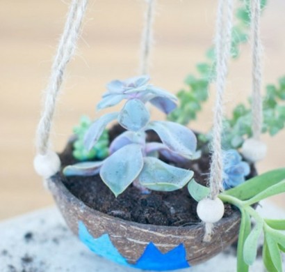 Blumentöpfe für draußen basteln