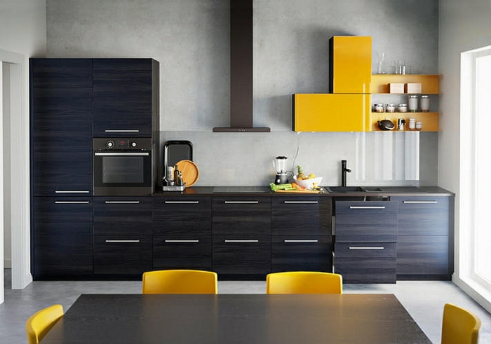 ikea küchen modern 2015 dunkles holz fronten gelbe akzente decoist ikea küchen modern 2015 dunkles holz fronten gelbe akzente decoist