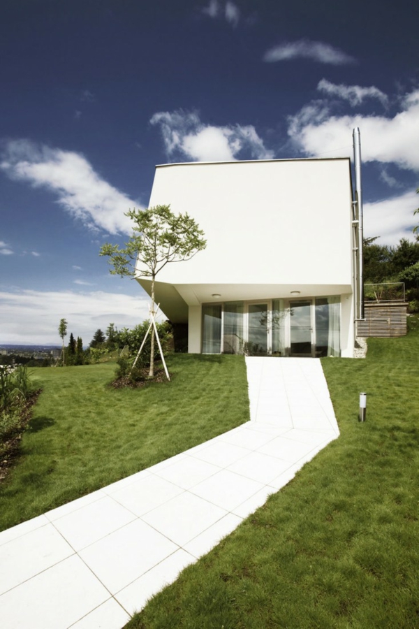 Villa-P weiss design idee architektur
