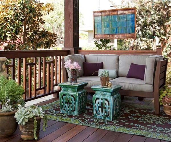 rückzug exotisch outdoor ideen terrasse 
