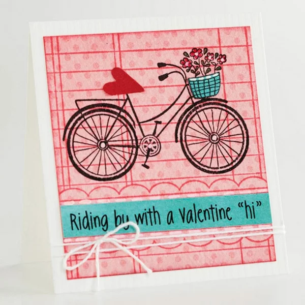 karte fahrrad idee valentinstag