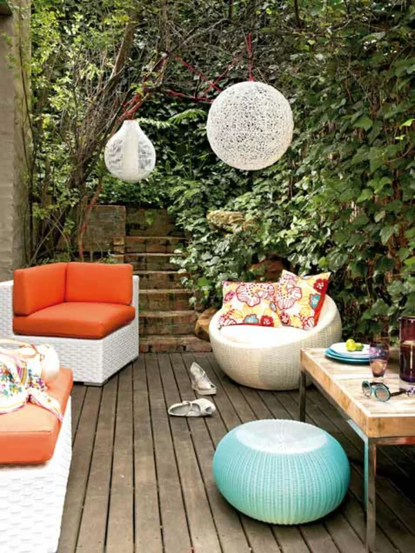 holz veranda terrasse idee patio party freunde