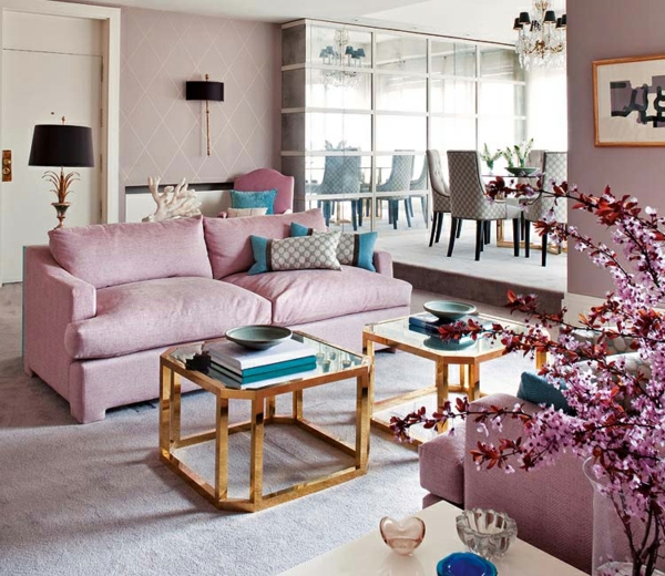kastell töne sofa möbel  interieur in pastels