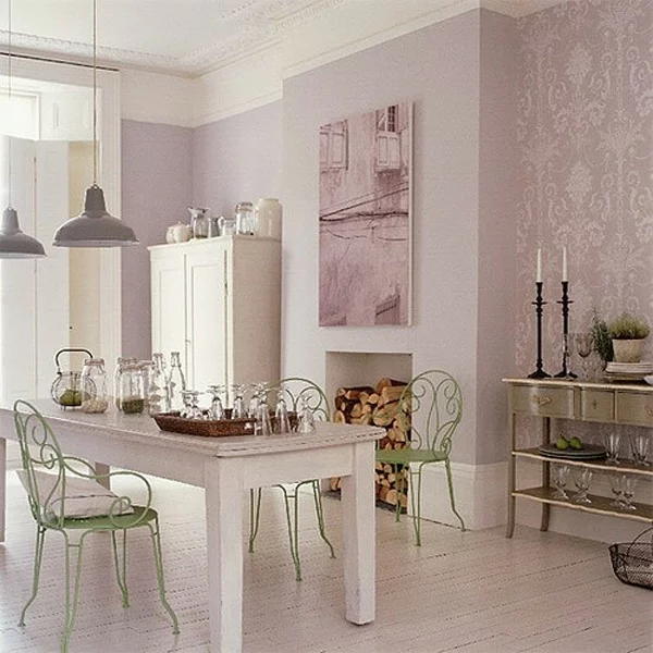 klassische ausstattung interieur pastels design rosa farbe