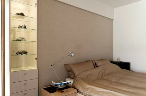 moderne minimalistische deko ideen schlafzimmer