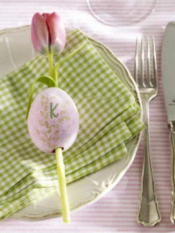 beeindruckende deko ideen für ostern verzierung tulpen