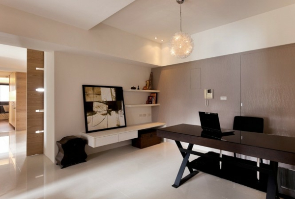 stilvoll moderne minimalistische deko ideen wohnzimmer design lampe