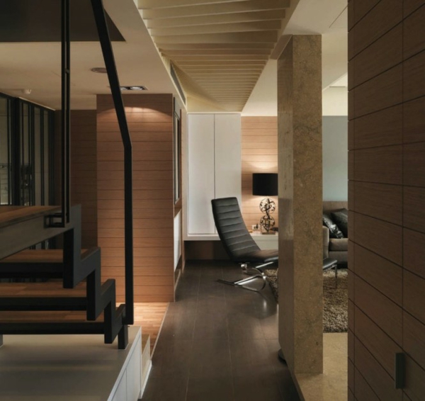 wohnzimmer lederstuhl idee modernes halb-minimalistisches design taiwan wch