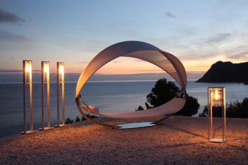 Moderne Hängematte romantische Stil Strand Lampen