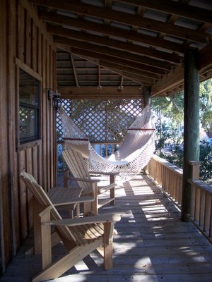 Traditionelles Hängematten Design Holzstühlen Veranda Design