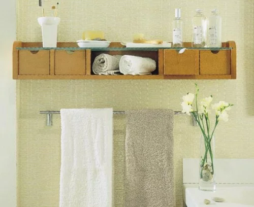 aufbewahrung und ordnung im badezimmer badetuchhalter