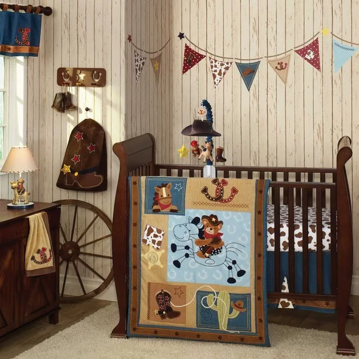 babyzimmer gestalten babyzimmer set cowboy