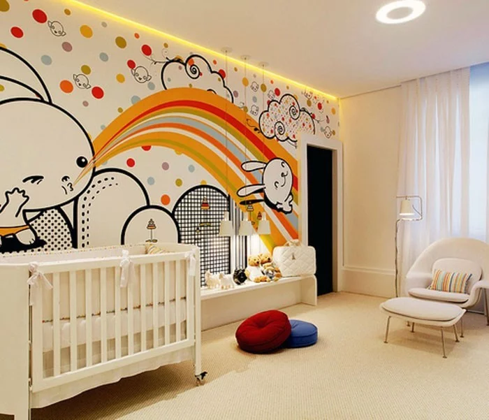 babyzimmer gestalten babyzimmer set graffiti