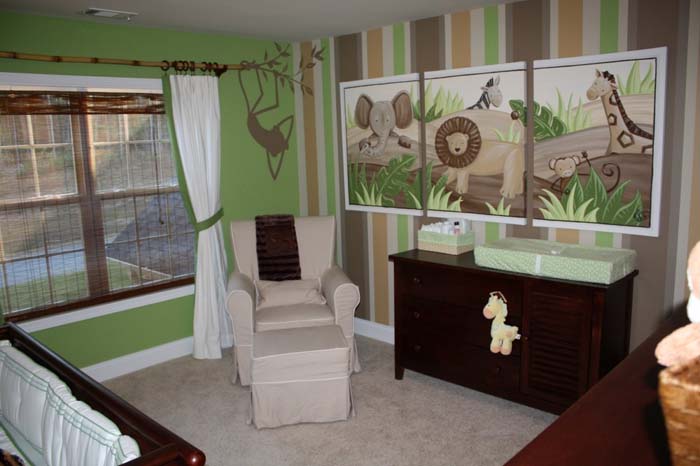 babyzimmer gestalten babyzimmer set zuckersueß grün