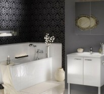 33 dunkle Badezimmer Design Ideen