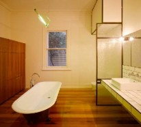25 Badezimmer Designs mit Einbaukaminen – romantische Atmosphäre