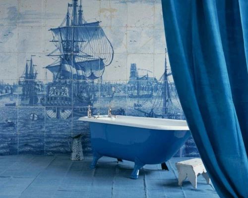 blau badezimmer extravagant luxus idee