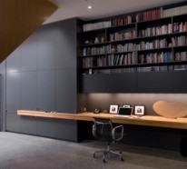 Modernes und stilvolles häusliches Arbeitszimmer Design