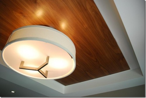fantastische Decke Holz Lampe Design Wohnung