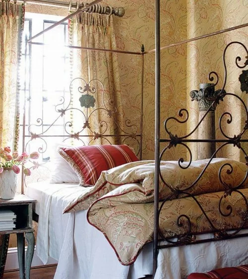 französischen landhausstil schlafzimmer idee klassisch originell