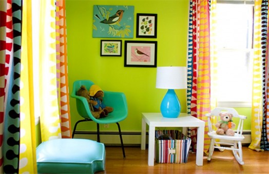 grell idee design grüne Kinderzimmer Interieurs
