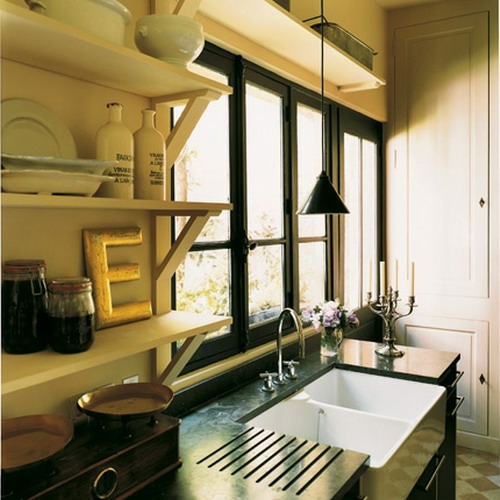 Küchen Interieurs mit französischen Deko Elementen - 25 Ideen