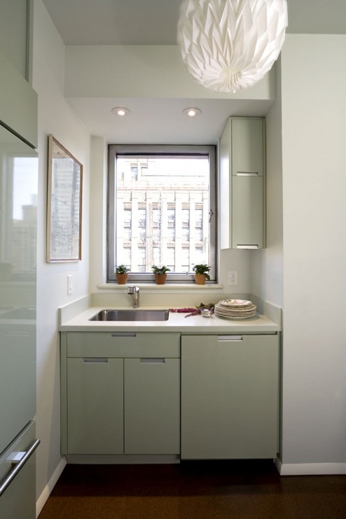 kleine Küchen Designs kompakt blass grün küchenschrank spülbecken