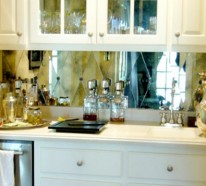 Originelle Deko Idee – Hängen Sie einen Spiegel im Küchenbereich