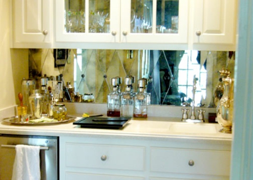 küche deko spiegel küchenspiegel idee design