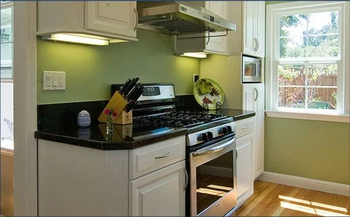 küchenblock texturen holz weiß schwarz grün küchenrückwand kompakt