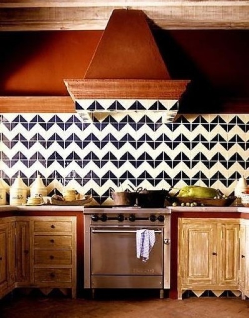 küchenspiegel designs schwarz interessant eklektisch weiß