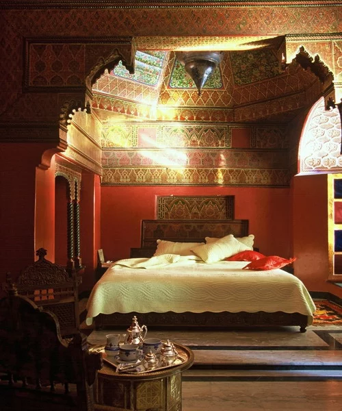 orientalische schlafzimmer designs zimmerdecke ornamente