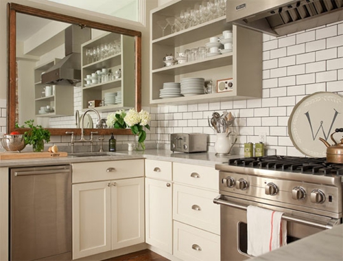 quadratisch spiegel idee küche design originell deko
