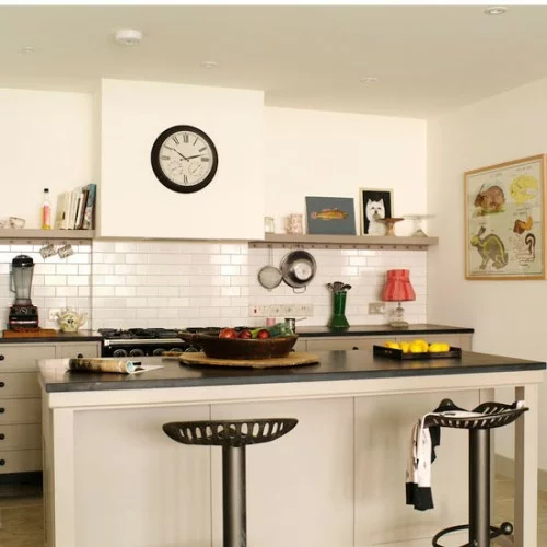 retro küchen designs einrichten weiß farbe