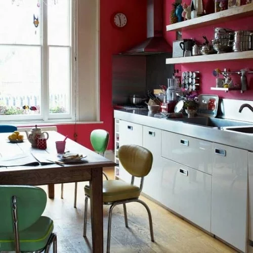 stühle tisch küche design interieur idee einrichten