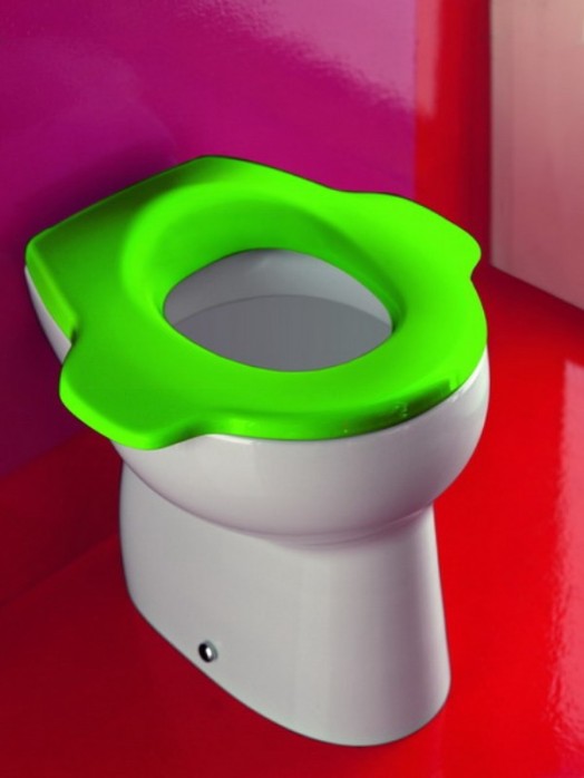 wc toilletenstuhl grün idee design glanzvoll  laufen kinder