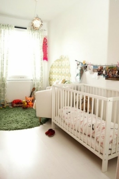 weiße babyzimmer design ideen gitterbett