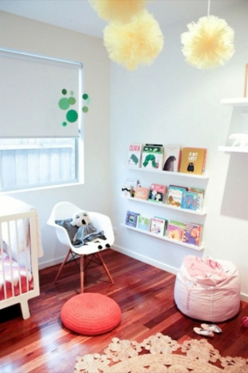 weiße babyzimmer design ideen holz bodenbelag