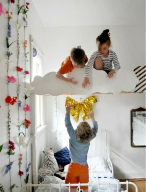 weiße babyzimmer design ideen orange bunte kinderspiel